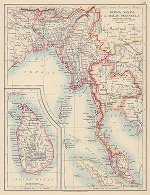 Burma, Assam, Ceylon, and Malay Peninsula