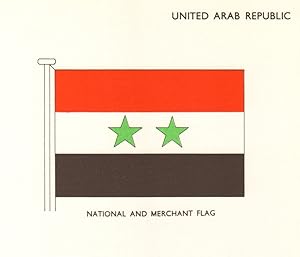 United Arab Republic; National and Merchant Flag