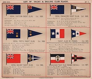 List of Yacht & Sailing Club Flags - Royal Eastern Yacht Club. Est. 1836 - Royal Engineers Yacht ...