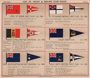 List of Yacht & Sailing Club Flags - Royal St. George Yacht Club. Est. 1838 - St. Petersburg Impe...