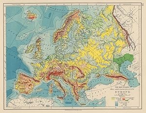 The Mountains, table lands, plains & valleys of Europe