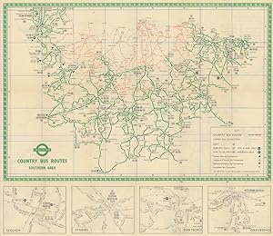 Bus Map Country Area March 1951 [1051/2355 S/50,000 (R)]