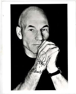 SIGNED Publicity Photograph "Patrick Stewart Returns to Broadway .in Arthur Miller's THE RIDE DOW...