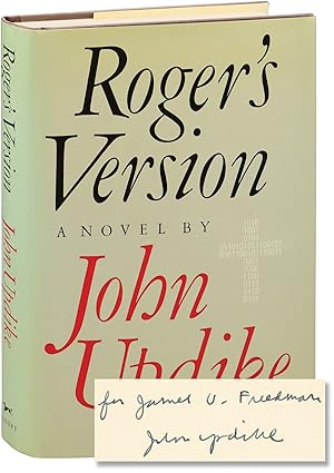 Roger's Version (First Edition, inscribed by the author)