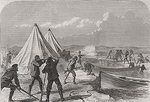 Surveying party from HMS Nassau attacked by natives of Terra del Fuego