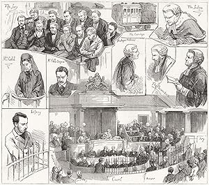The Brighton railway tragedy-notes in court during the trial of Percy lefroy Mapleton