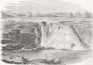 The Grand Trunk Railway of Canada: View of Chaudiere Falls, Showing Part of Cheshire Bridge in th...