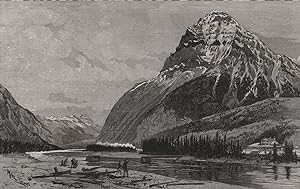Mount Stephen, the summit of the Rocky Mountains, British Columbia - The Canadian Pacific Railway...