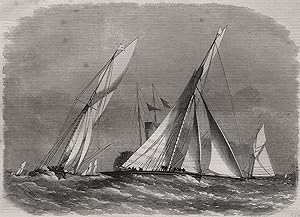 Royal London Yacht Club match - the Sphinx and Volante rounding at Southend