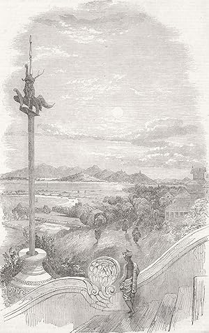 Moulmein-Martaban in the distance-Sacred post - Sketches in Burmah