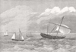 Capture of a slave Dhow by the boats of H.M.S. Lyra on the West coast of Madagascar