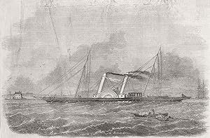 The Fantasie Yacht, built for the Archduke maximilian of Austria by Messrs. G. Rennie and sons
