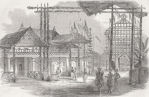 Grand Ball Given at Kandy to The Governor of Ceylon, Decoration of the Library