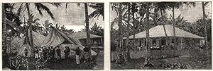 Hospital tents, British Consulate, Samoa; the British Consulate, Samoa