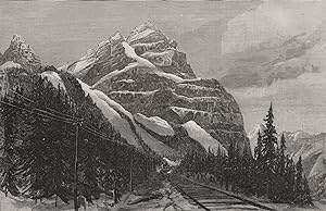 Mount Stephen, east side: Rocky Mountain Range, British Columbia - The Canadian Pacific Railway :...