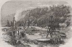 Oil springs at Tarr Farm, Oil Creek, Venango County, Pennsylvania