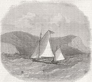 The Yacht Kate, of three tons, now sailing round Great Britain