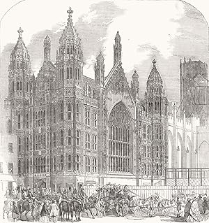 The new Houses of Parliament - St. Stephens's Porch