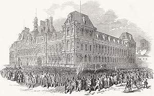 Lamartine addressing the people at the hotel De Ville