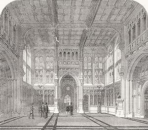 Lobby of the new house of Commons - The new Houses of Parliament
