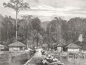 The Andaman Islands: Hope Town, with Mount Harriet, showing the pier, where Lord Mayo was stabbed