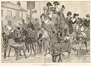 Going to the Derby a hundred years ago. Drawn by R. Caton Woodville