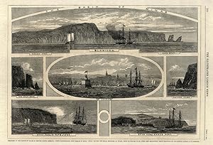 Progress of the Prince of Wales in British North America - view illustrating the passage of H.M.S...