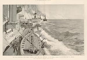 The Naval Manoeuvres - With Admiral Rawson's Fleet: First and only sight of the Enemy's Cruisers ...