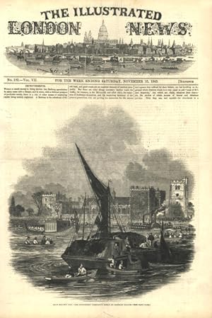 Lord Mayor's Day - the Stationers Company's barge at Lambeth Palace