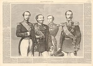 The Emperor of the French, The king of Sardinia, Prince Napoleon, The Emperor of Russia