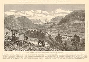 Cutting through the Culebra Mountain: General view of the works, looking east, towards Colon - Ac...