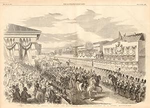 Solemn Entry of the Emperor of Russia into Moscow - from a Lithograph