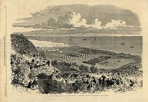 Encampment and review of the Suffolk Volunteer Corps at Lowestoft