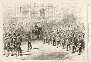 The Revolution in Spain: General Prim reviewing the Troops at Madrid