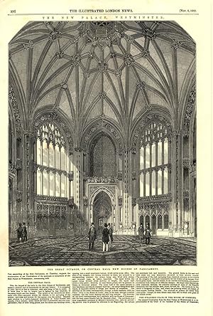 The Great Octagon, or Central Hall, new Houses of Parliament - The new palace, Westminster