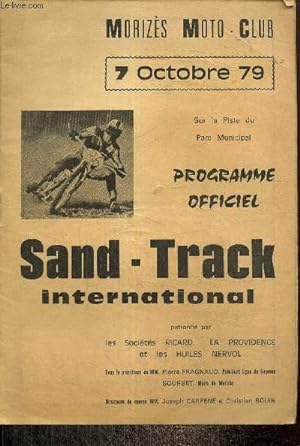 Programme - Morizès Moto-Club, 7 octobre 1979 : Sand-Track international