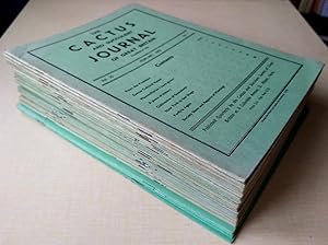 The Cactus and Succulent Journal of Great Britain. Volumes 25 - 31 (lacking two parts) + Volume 36