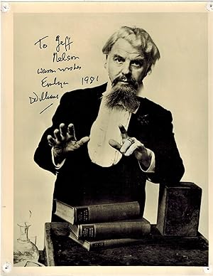 SIGNED AND INSCRIBED Publicity Photograph of Emlyn Williams in His One Man Play as Charles Dickens