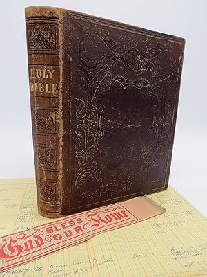 THE HOLY BIBLE (PROVENANCE: BAYLEY FAMILY BIBLE WITH GENEALOGY) , Containing the Old and New Test...