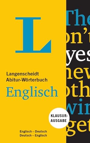 Langenscheidt Abitur-Wörterbuch Englisch - Buch und App Klausurausgabe, Englisch-Deutsch/Deutsch-...