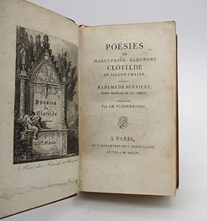 Poésies de Marguerite-Éléonore Clotilde de Vallons-Chalys