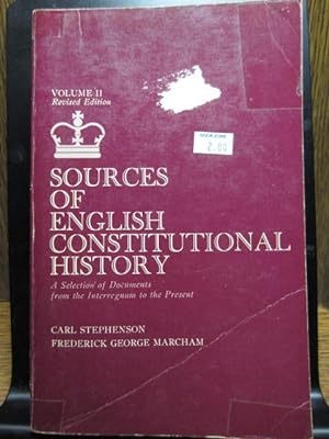 SOURCES OF ENGLISH CONSTITUTIONAL HISTORY: (Vol. 2)