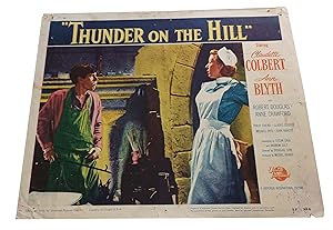 Thunder on the hill Fotobusta Lobby card originale USA 1951 Claudette Colbert