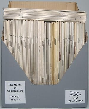 The Month at Goodspeed's (complete Volumes XII -- XXIV plus XXVII and XXVIII)