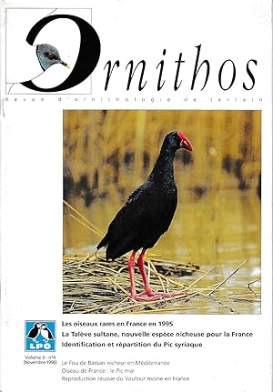 Ornithos. Revue d'ornithologie de terrain. Volume 3 N°4. 1996.