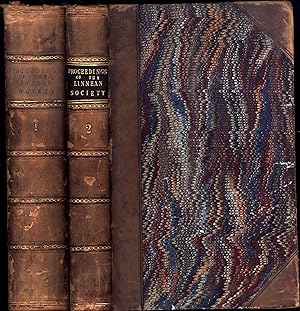 Journal of the Proceedings of the Linnean Society. / Zoology. / Vol. I (1857) and Vol. II (1858) ...