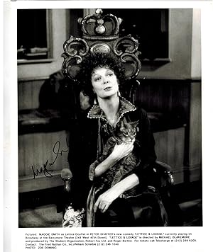SIGNED Broadway Publicity Photograph of Maggie Smith as Lettice Douflet in Peter Shafer's New Com...