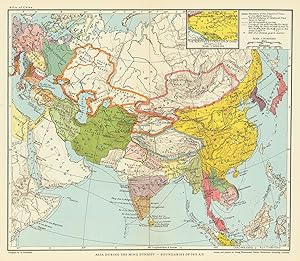 Asia during the Ming Dynasty - boundaries of 1415 AD