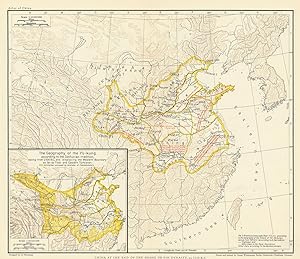 China at the end of the Shang or Yin Dynasty, ca.1110 B.C.; Inset map of The Geography of the Yü-...