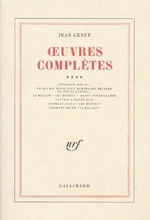 oeuvres complètes t.4